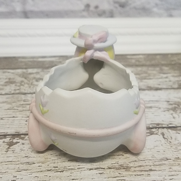 Lefton Easter chick duck with egg cart buggy 1984 - Picture 4 of 5